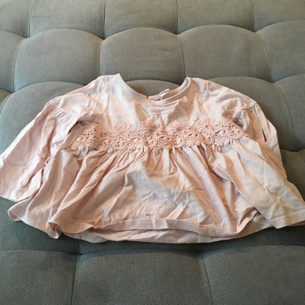 Baby Gap pink flower shirt size 3
